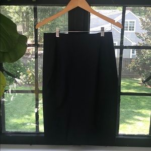 Theory Golda Pencil Skirt in Navy Melange